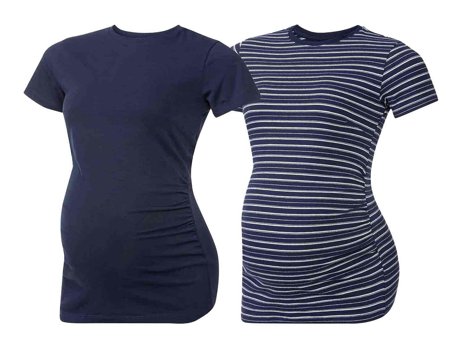 Camisetas de manga corta premamá pack 2