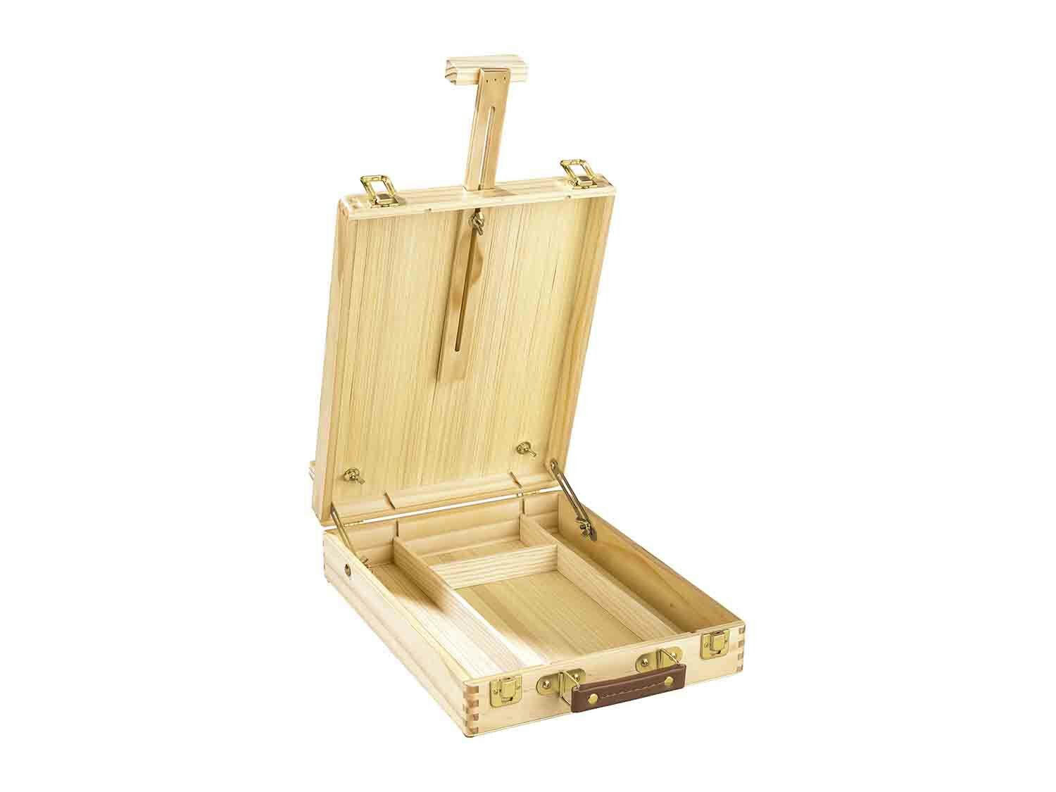 Caballete de sobremesa con maletin para pintura