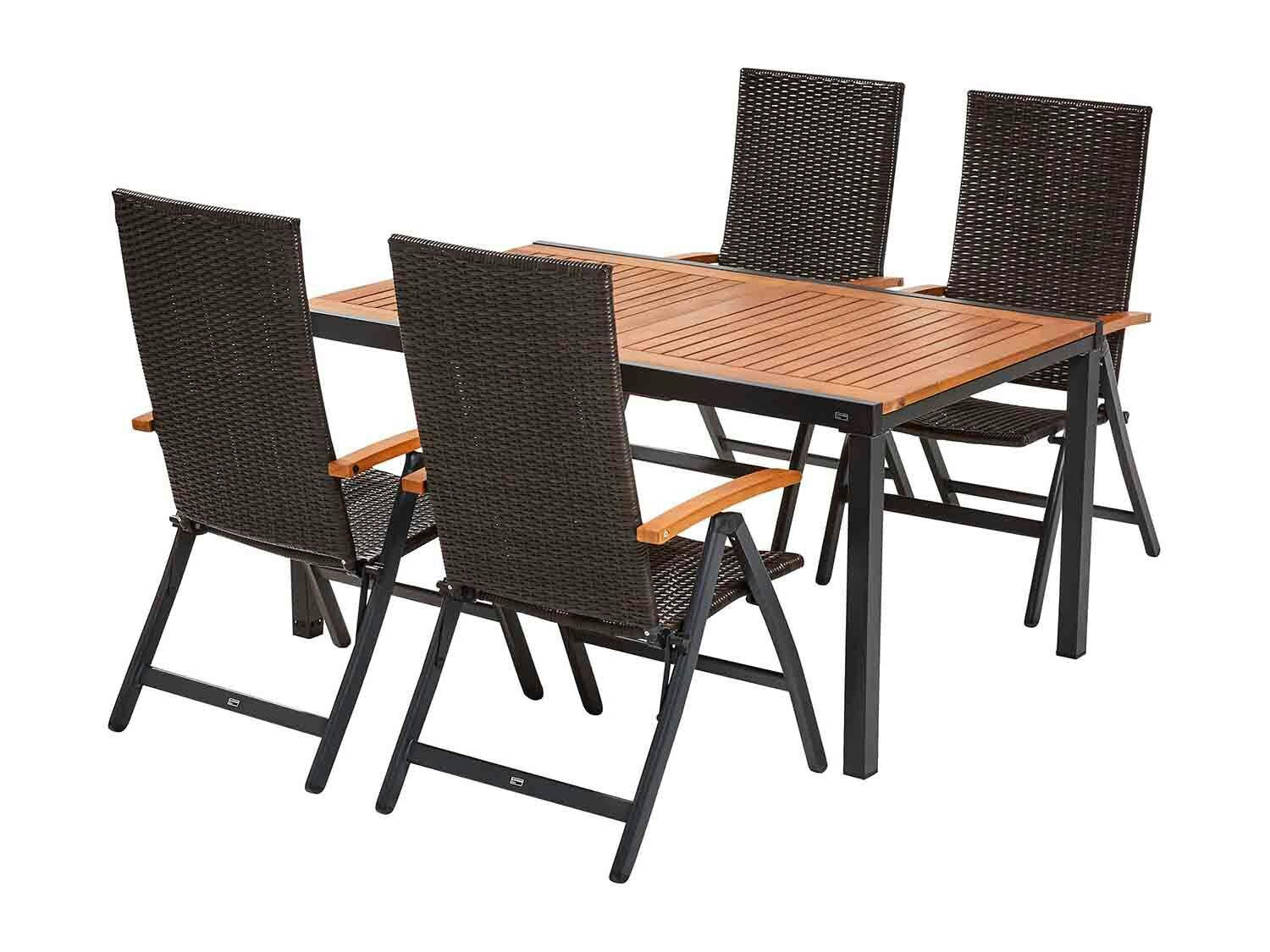 Mesa de jardín extensible