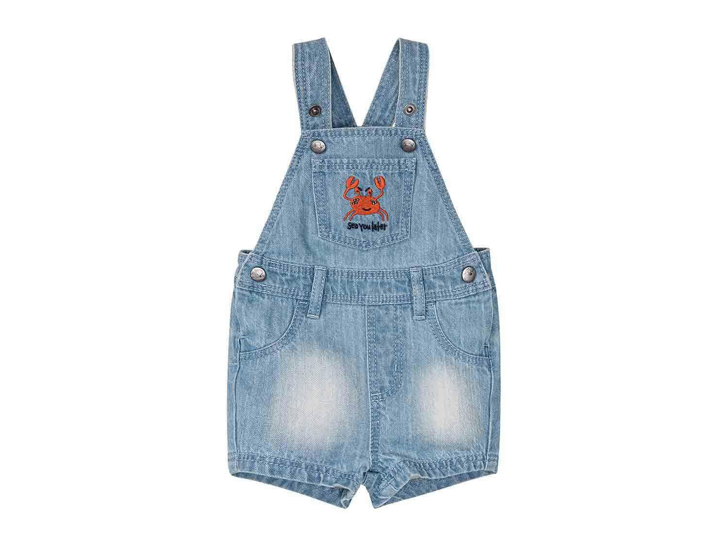 Pantalón con peto vaquero para bebé