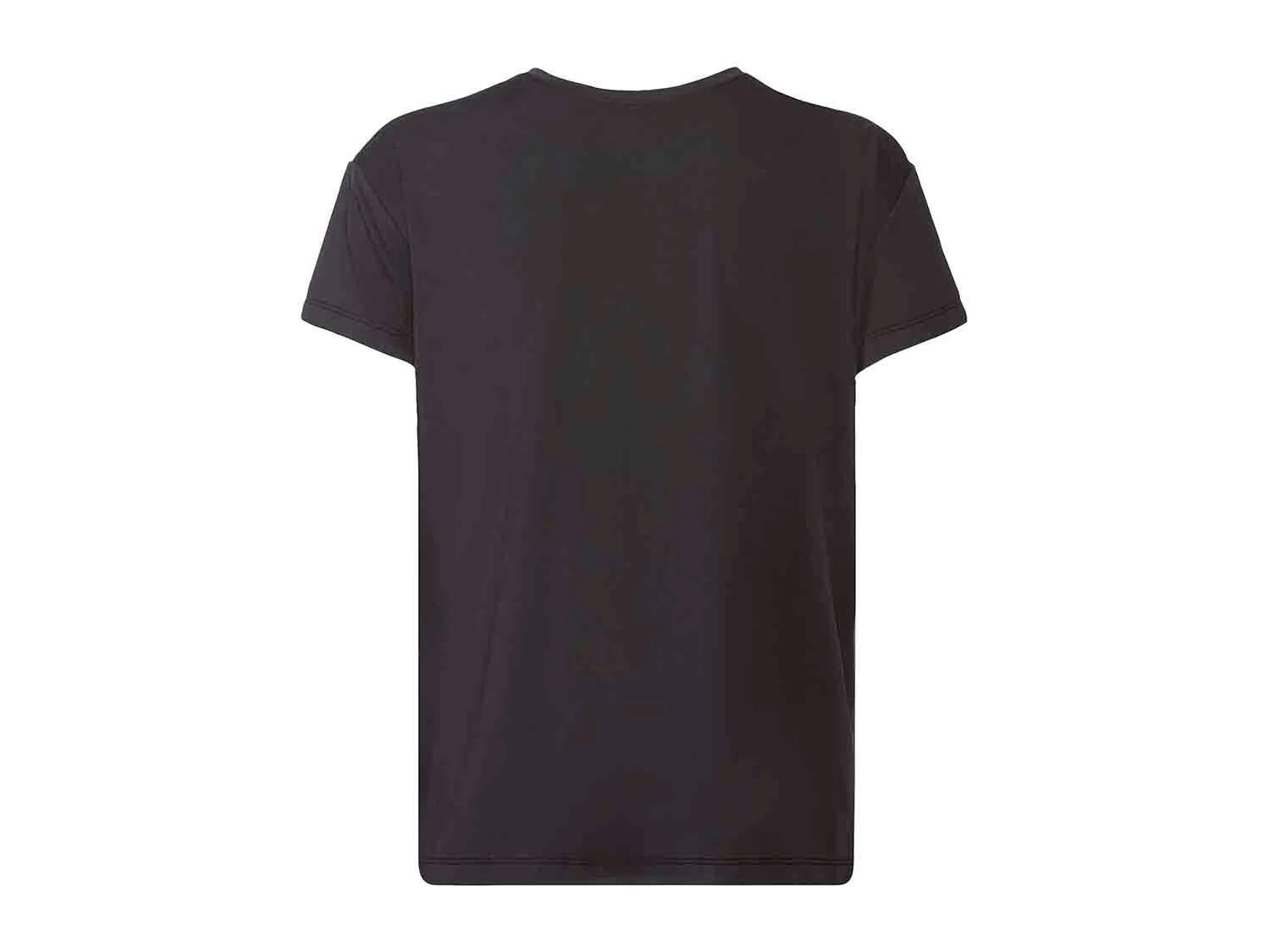 Camiseta técnica negra de manga corta para mujer