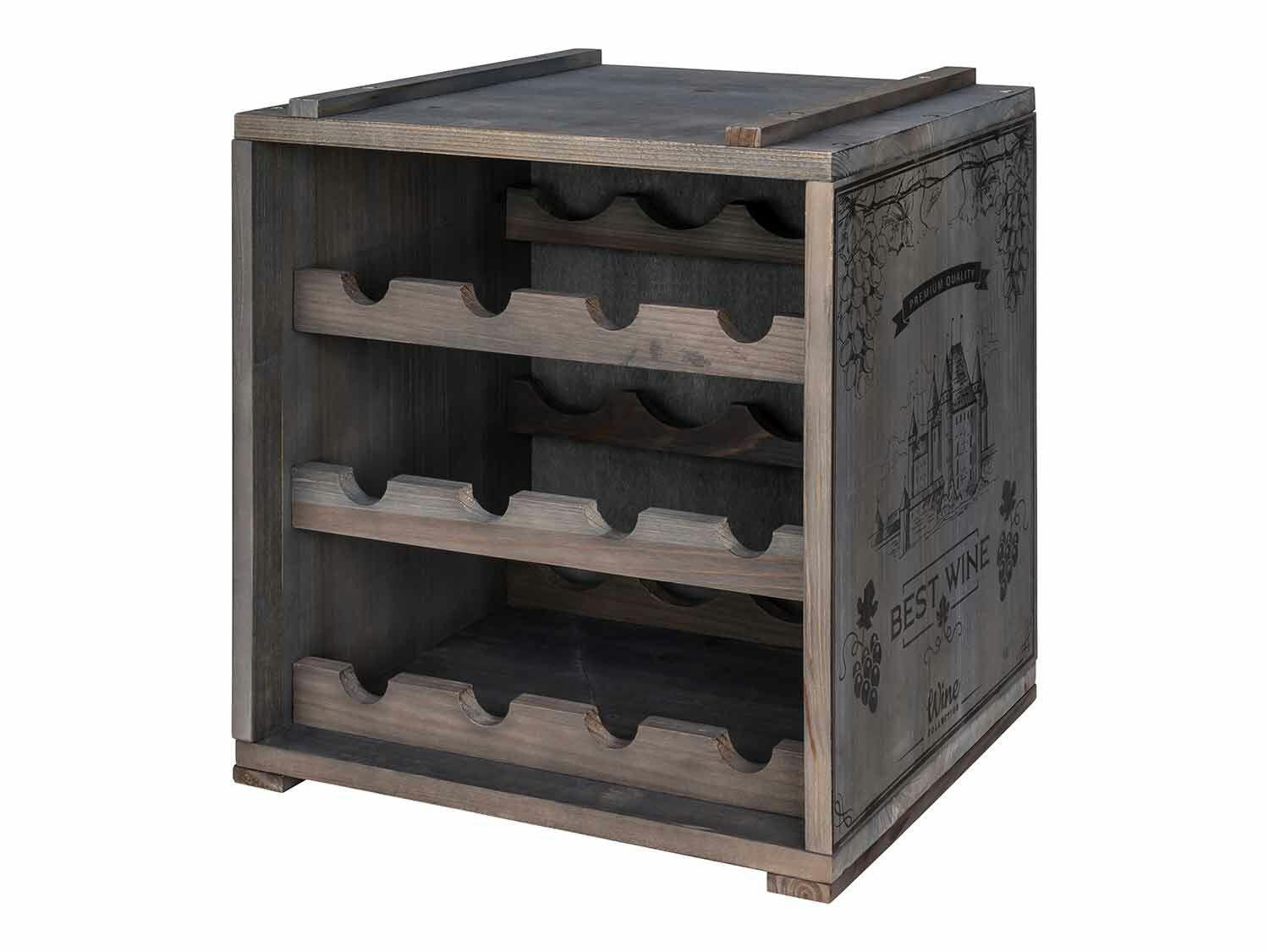 Botellero de madera