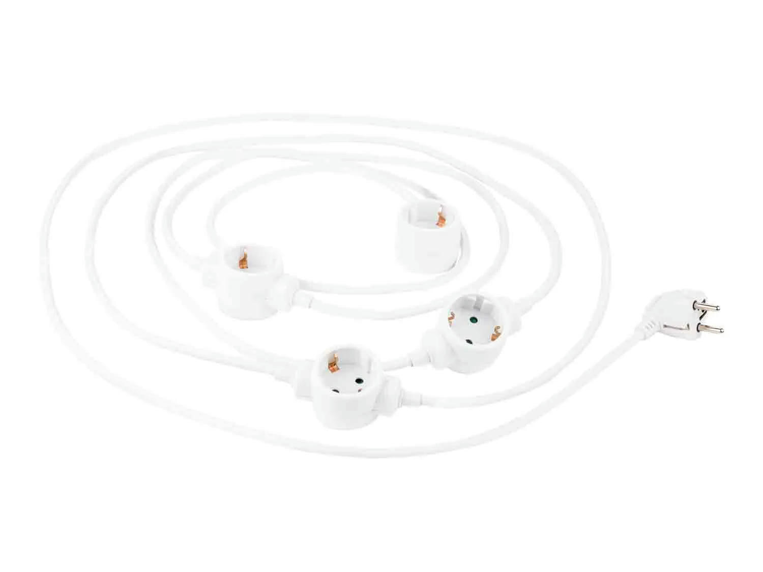 Cable alargador con 4 tomas