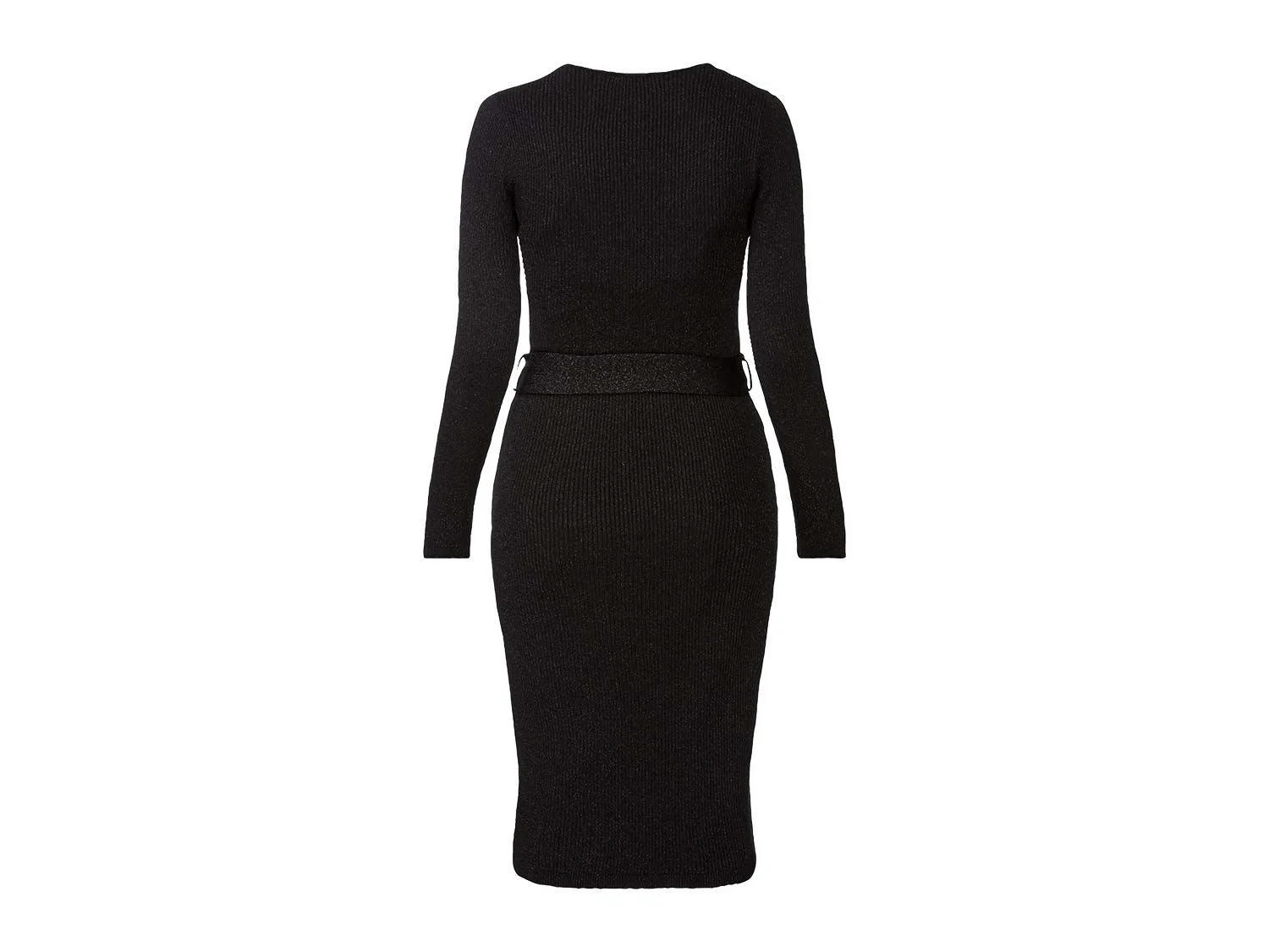 Vestido de punto de canalé para mujer