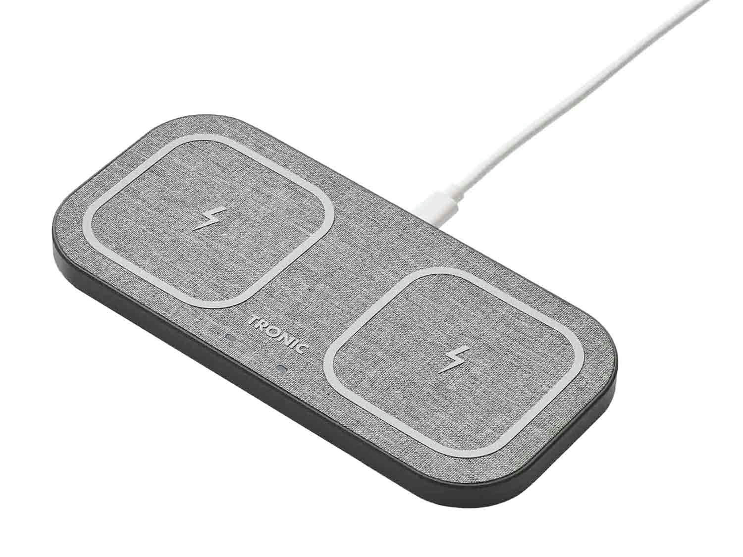 Cargador inalámbrico QI dual