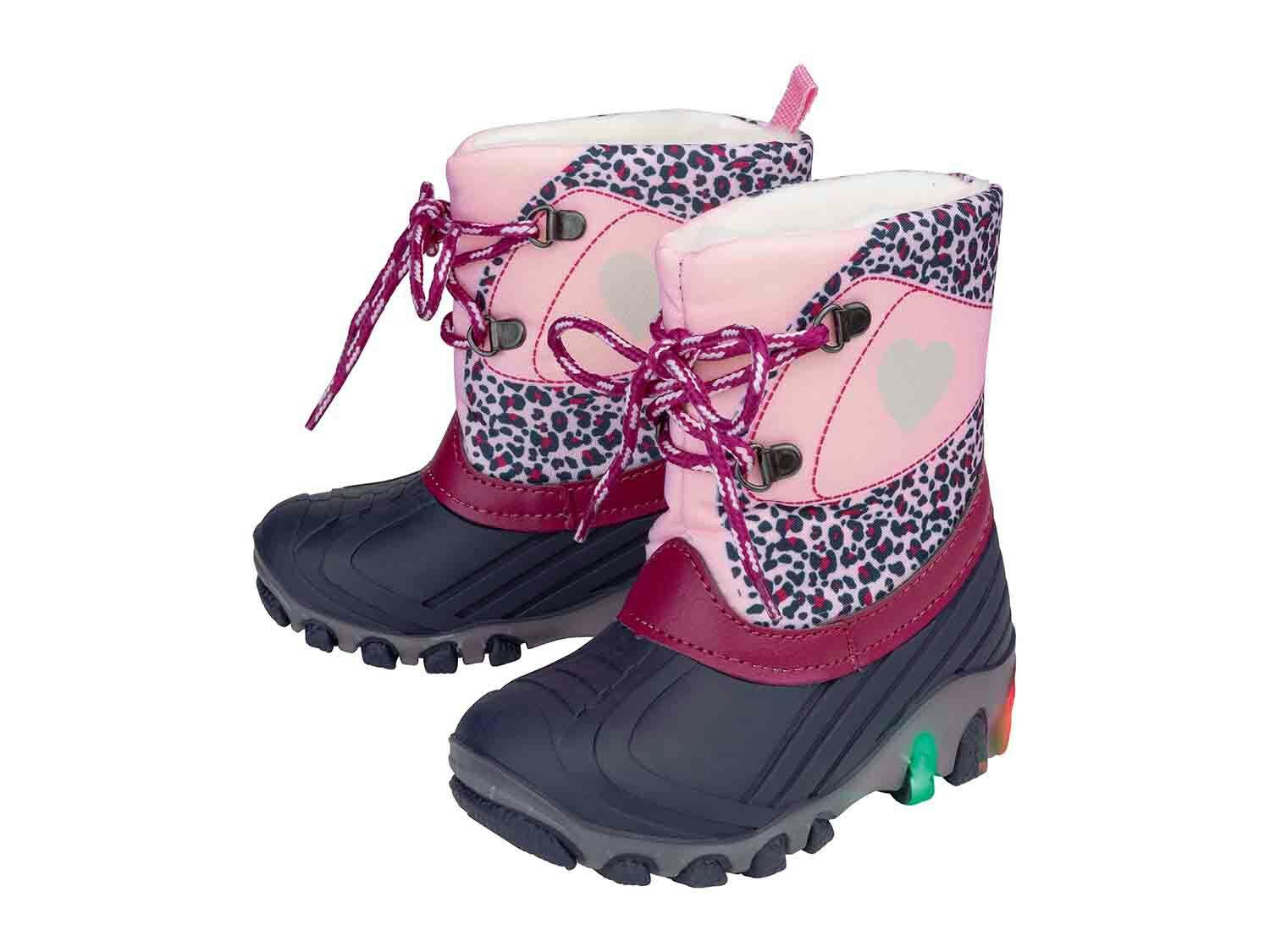 Botas de invierno con iluminación LED infantiles