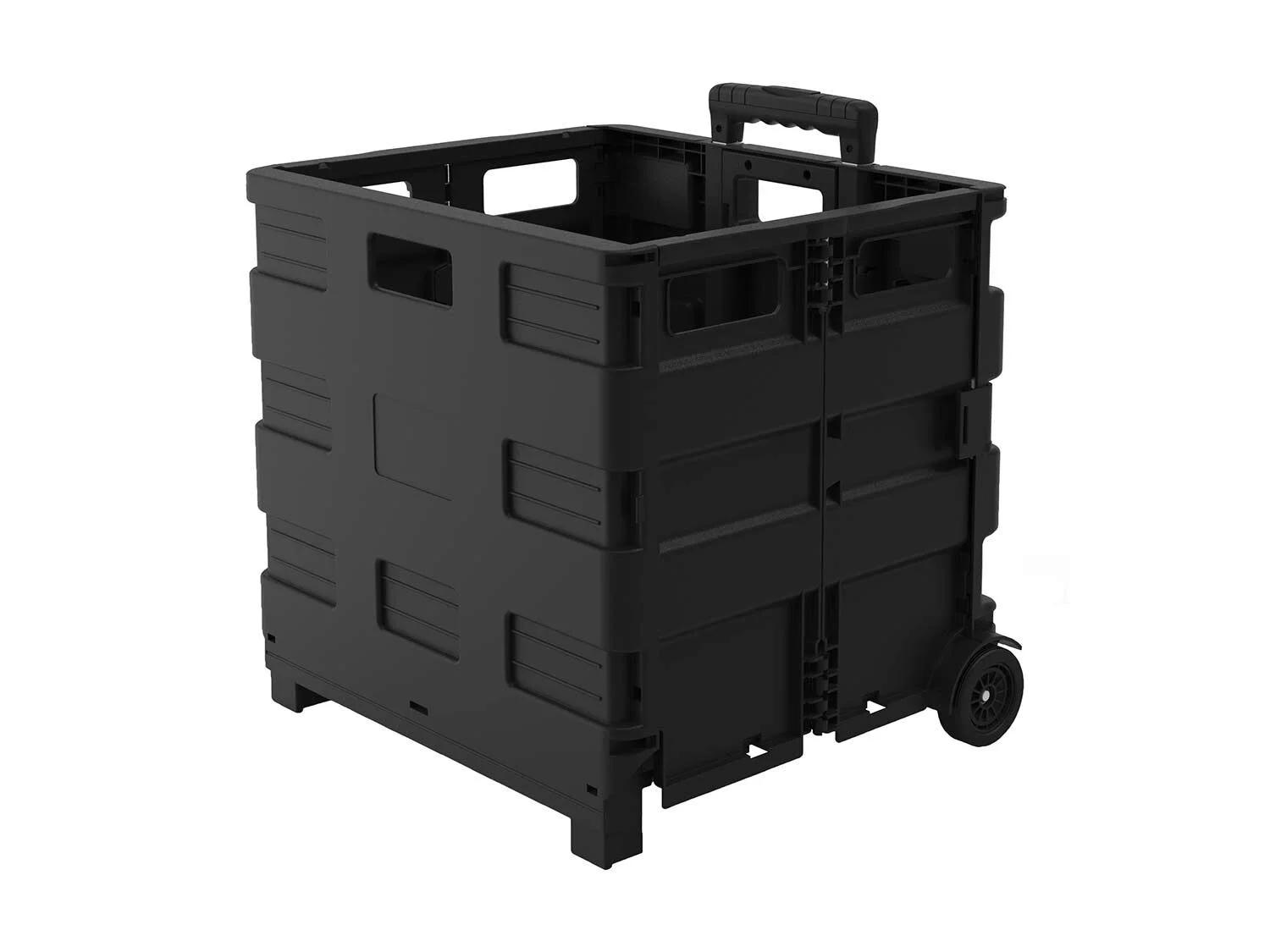 Caja plegable con ruedas