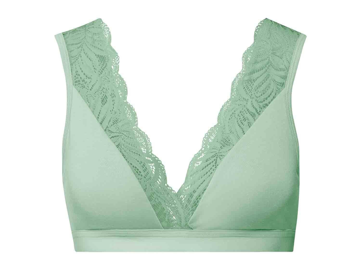 Sujetador bralette con encaje para mujer