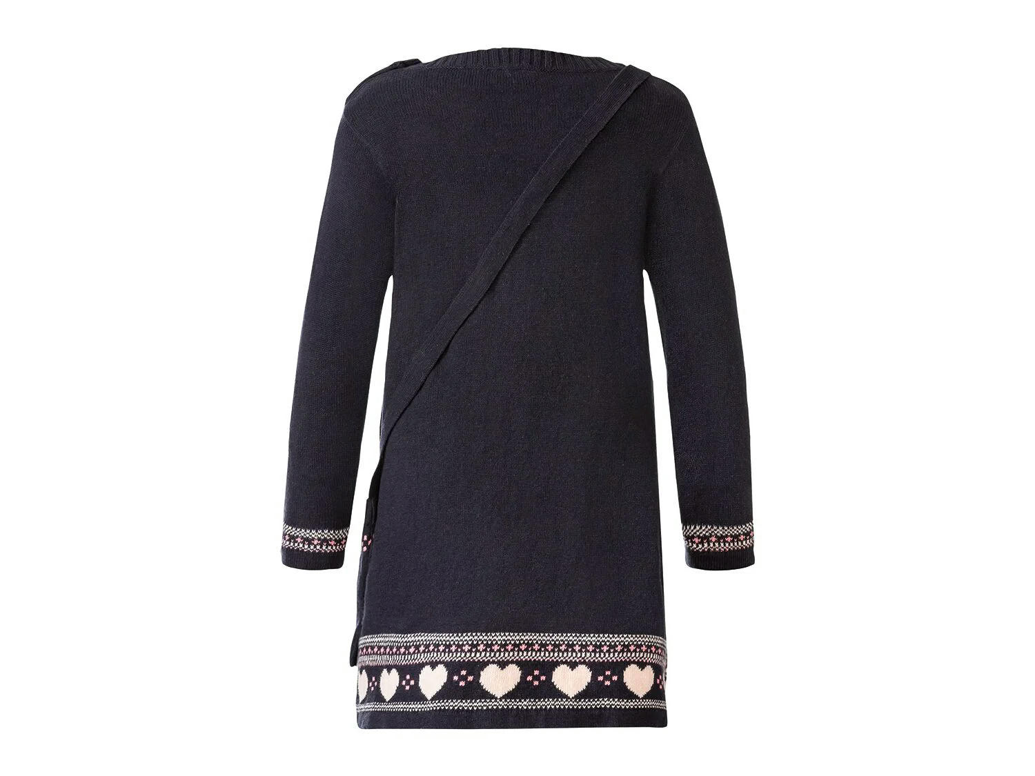 Vestido de punto azul infantil