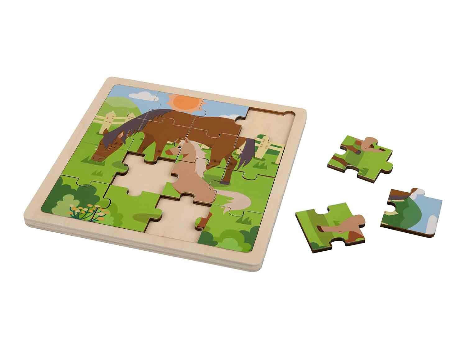 Puzzle de madera de animales