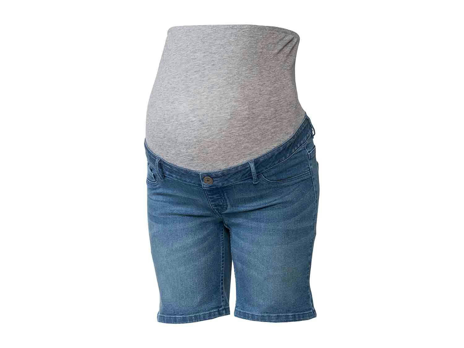 Pantalón vaquero corto premamá
