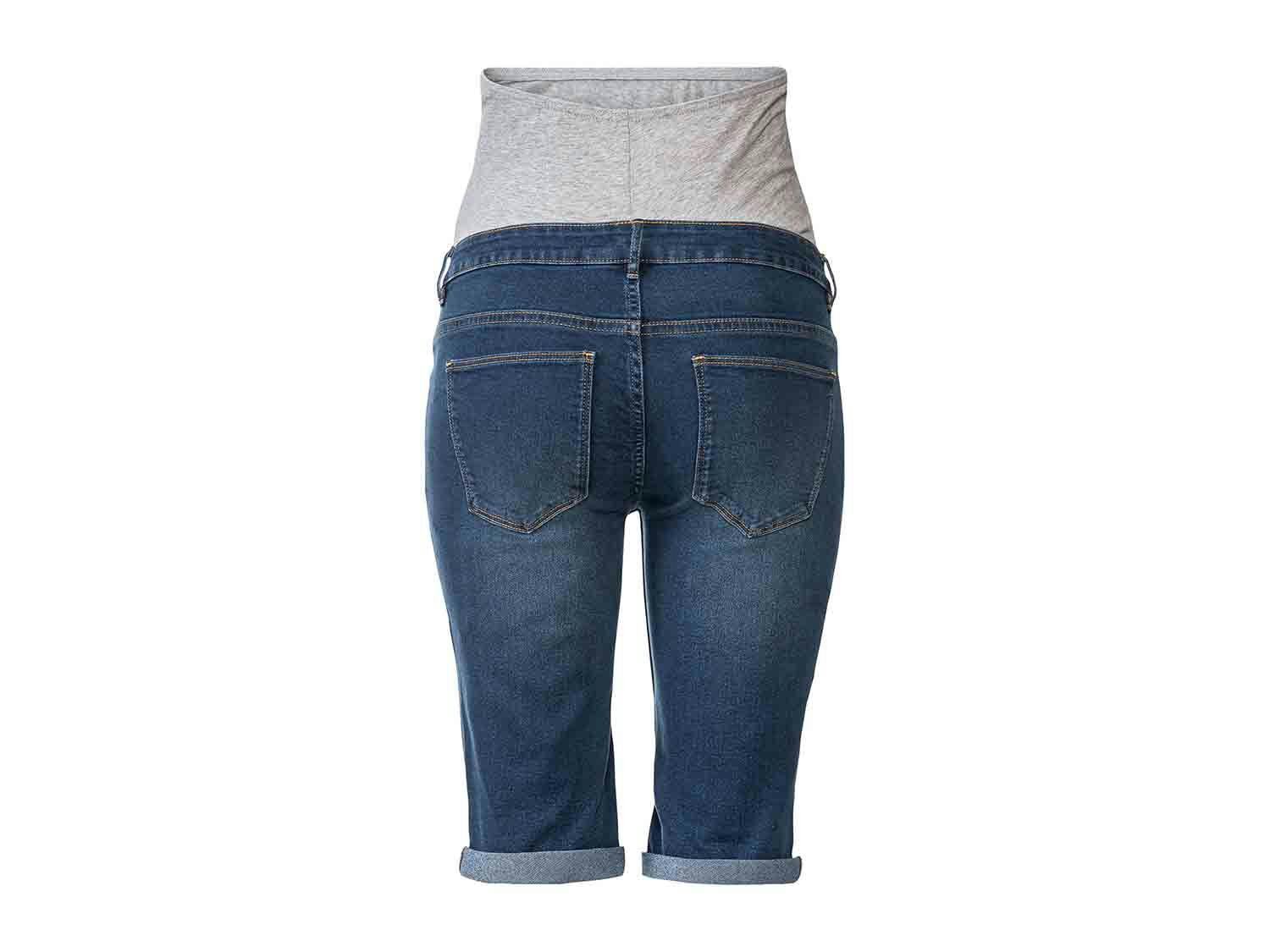 Pantalón vaquero corto pirata premamá