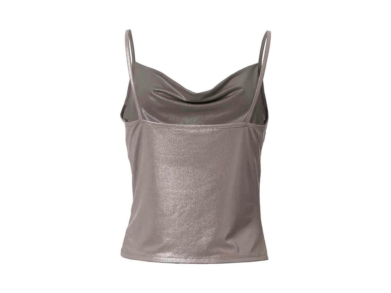 Top de satén para mujer