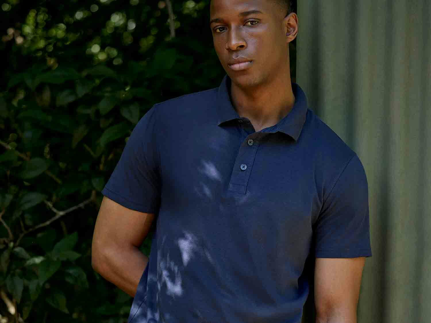 Polo de manga corta para hombre