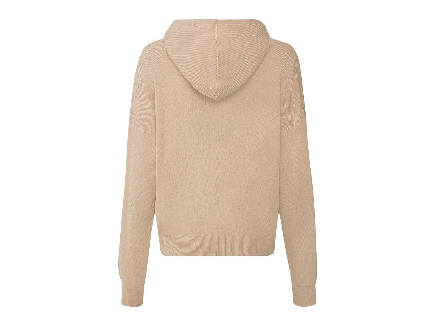 Chaqueta de punto fino con capucha para mujer