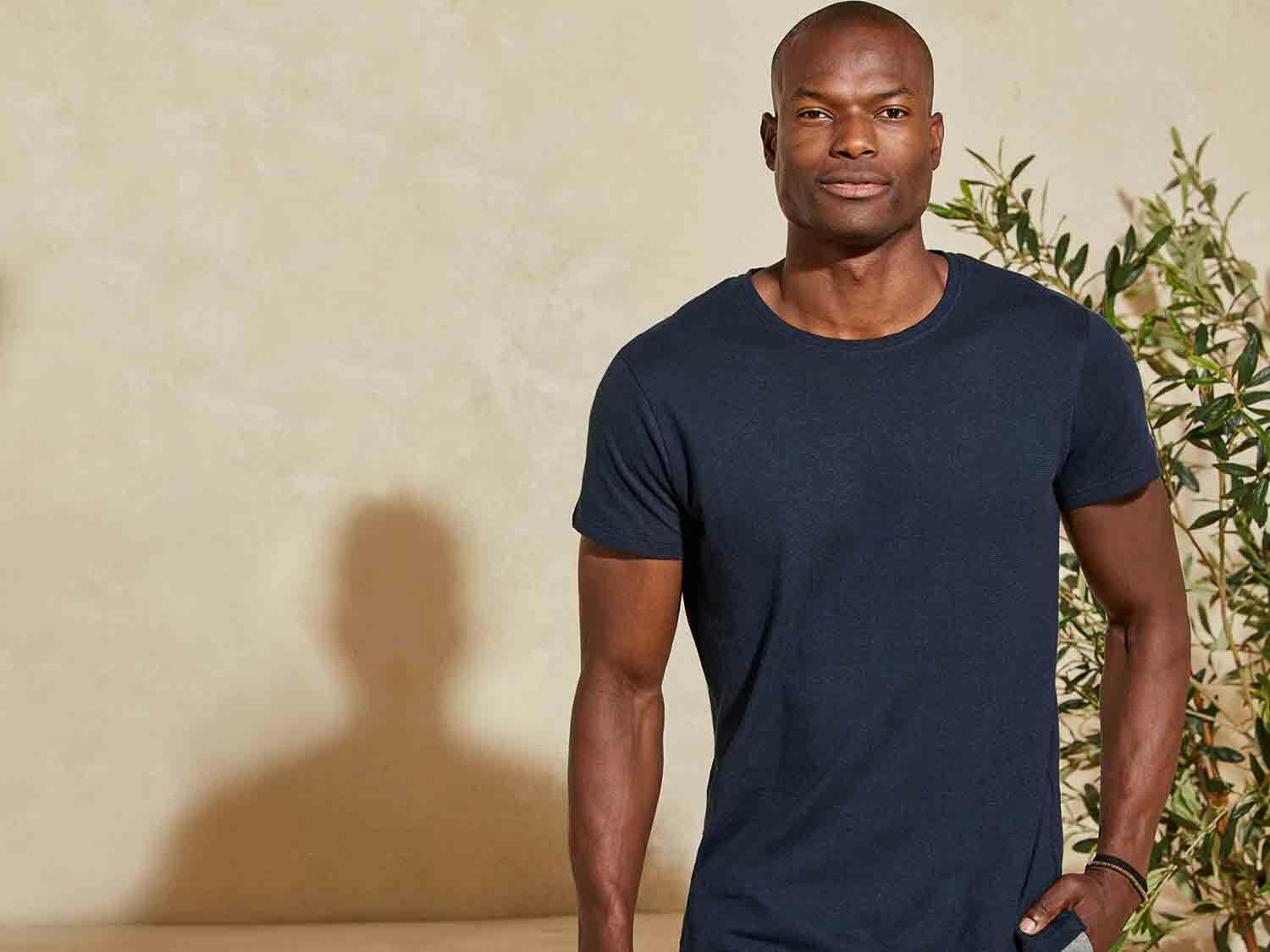 Camiseta de lino para hombre