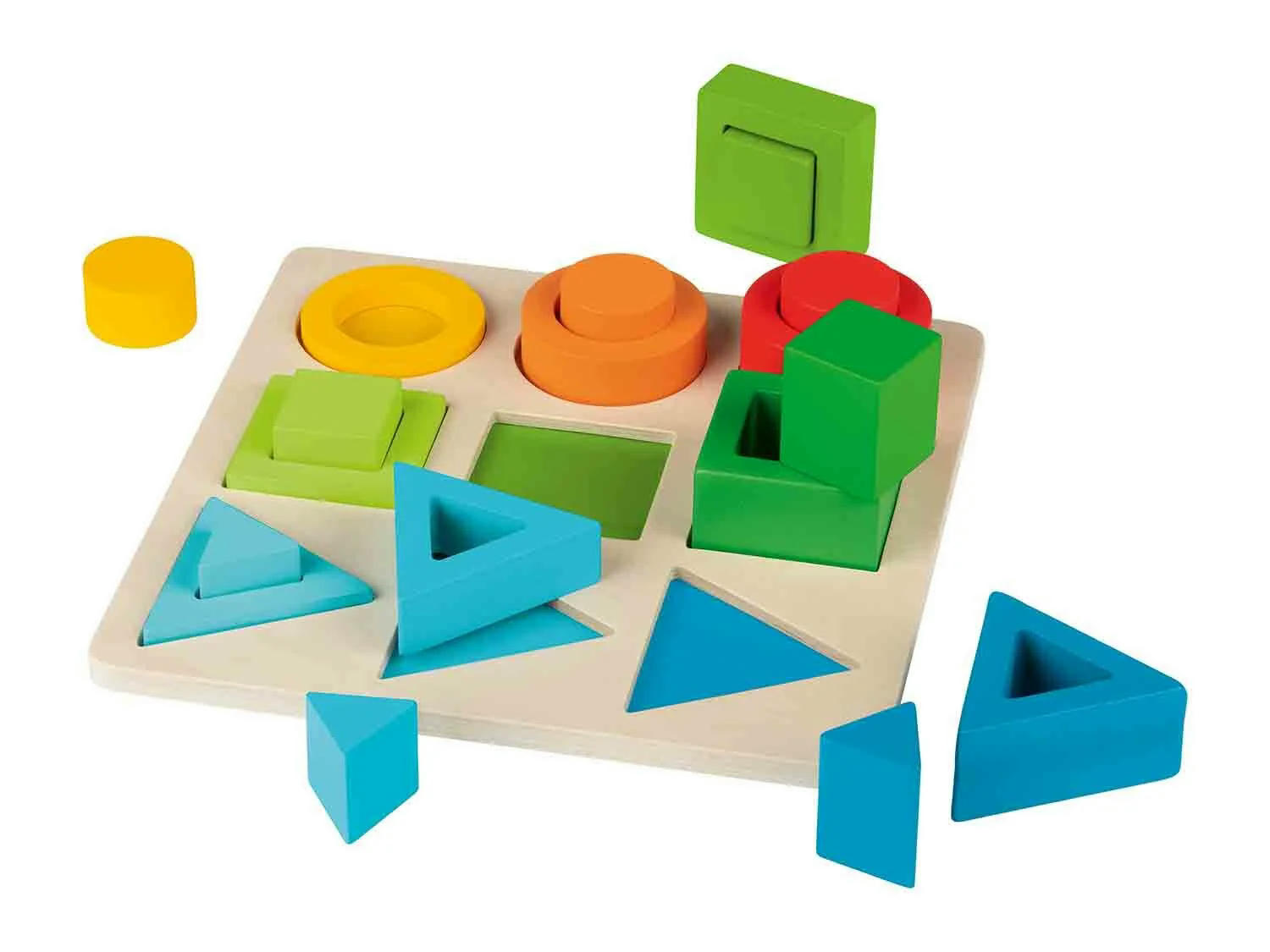 Juego educativo de piezas encajables y apilables
