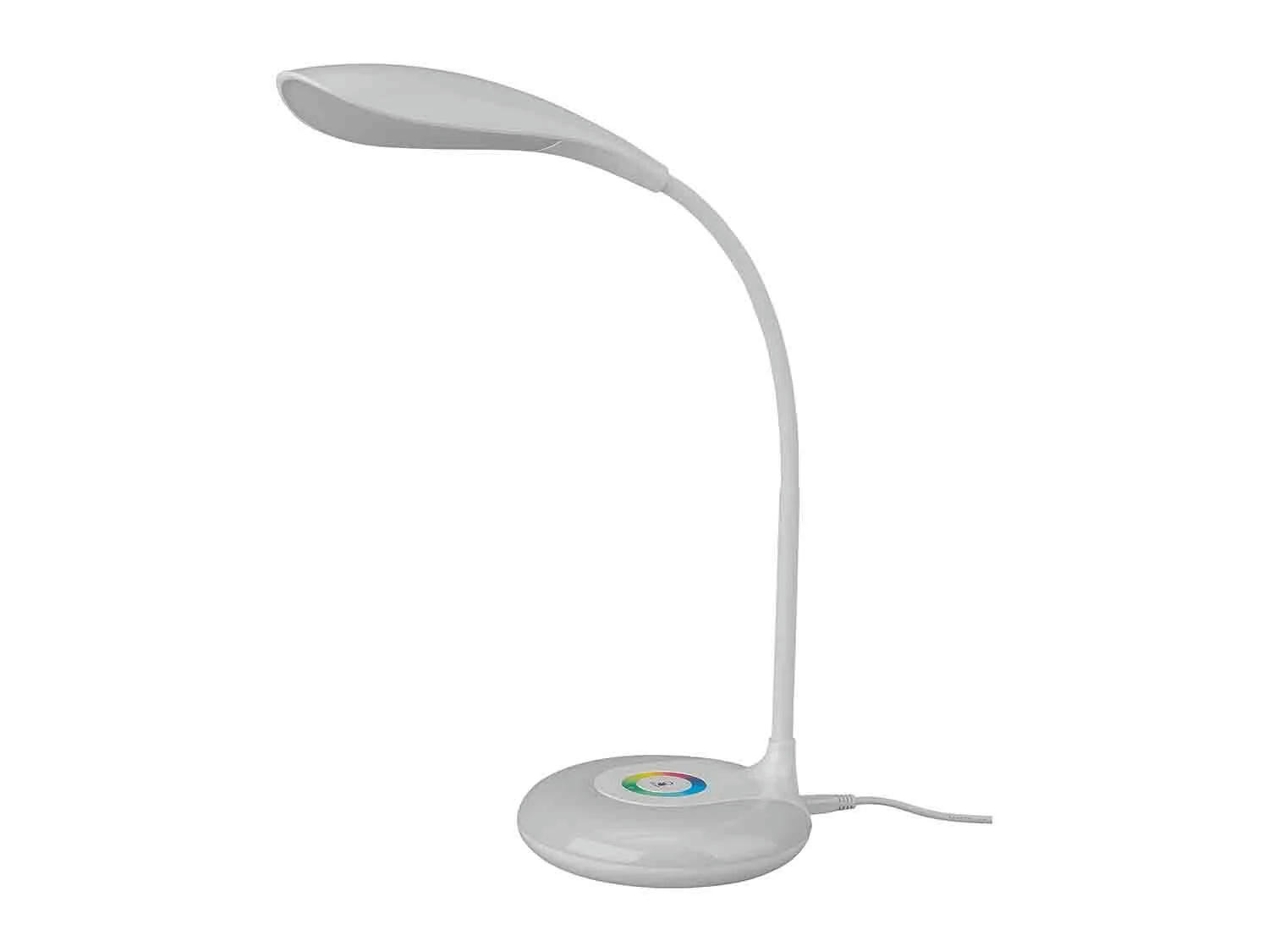 Lámpara LED de escritorio con base multicolor ajustable