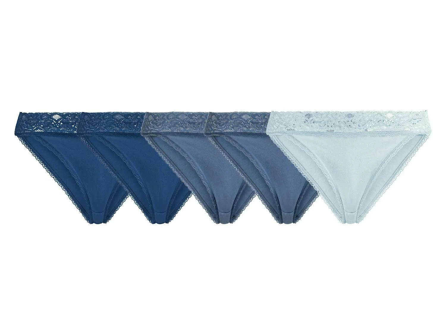 Braguitas mini con encaje para mujer pack 5