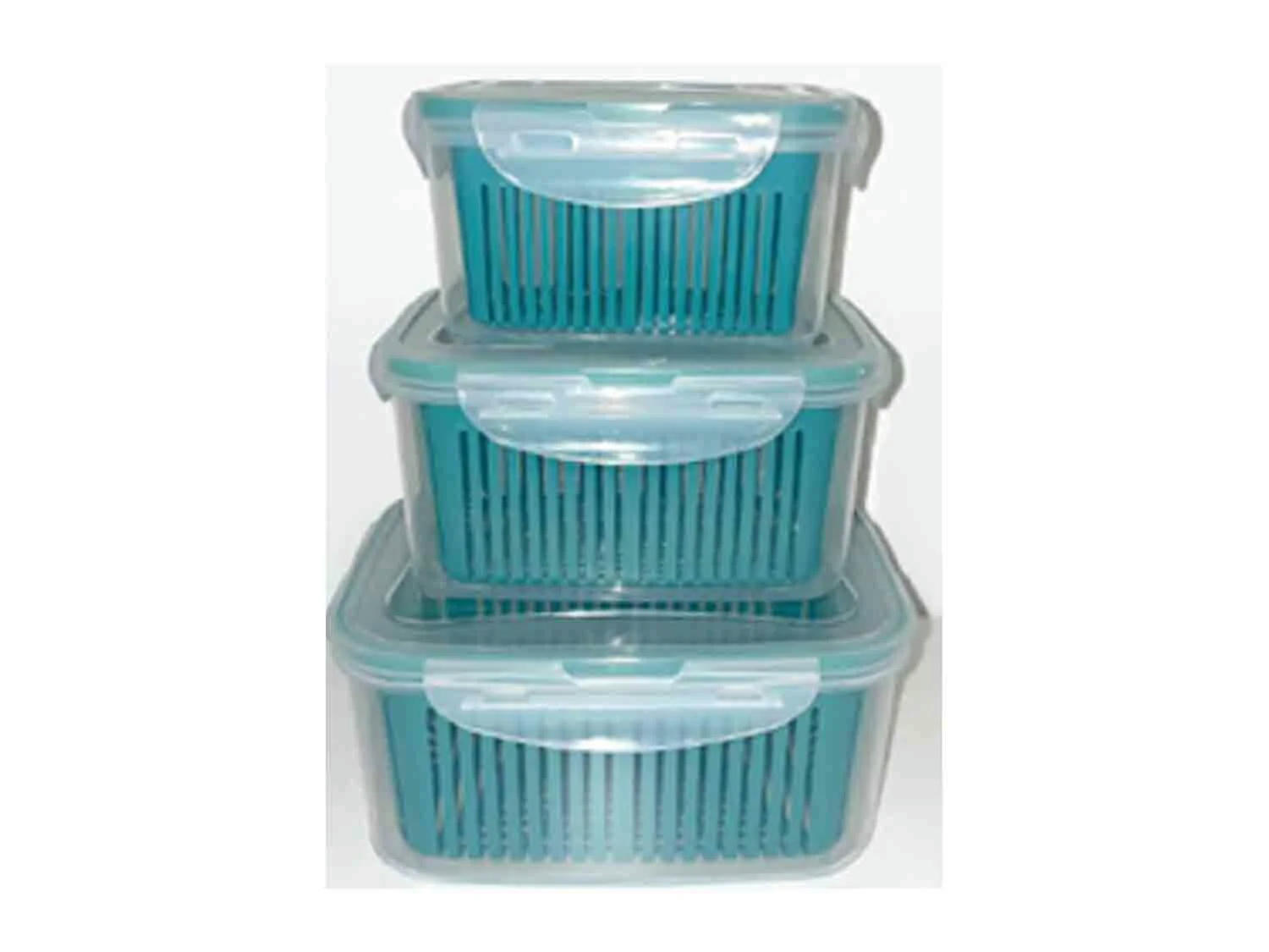 Gourmetxaxx ® Set de fiambreras con escurridor