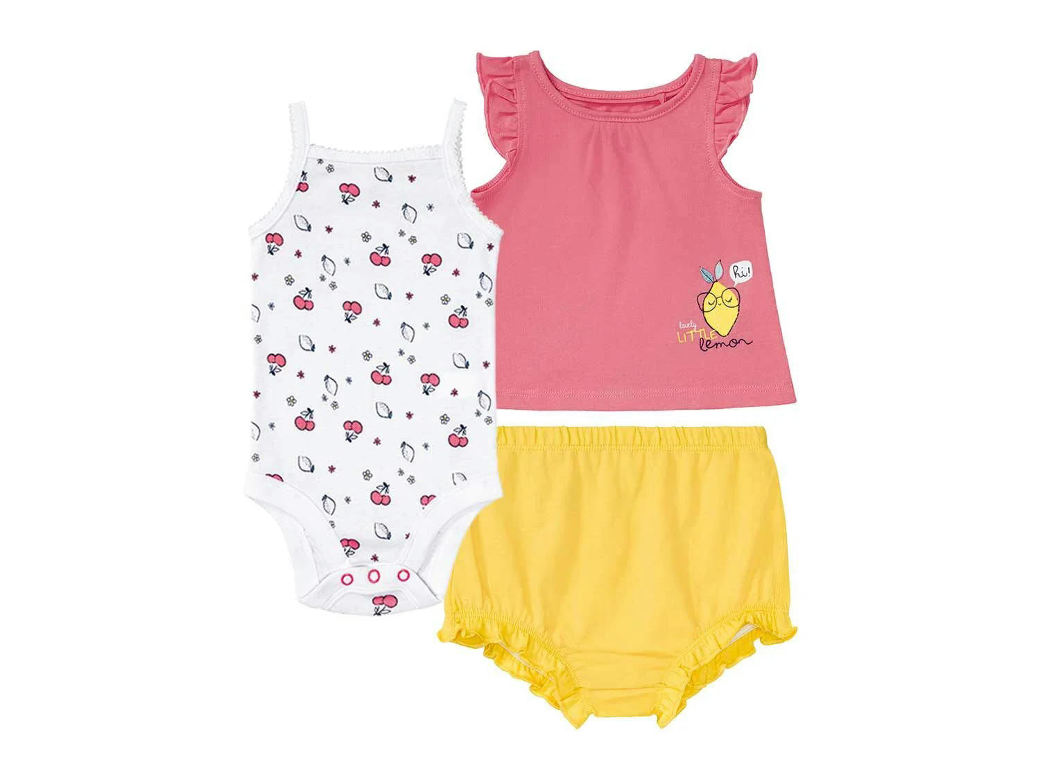 Conjunto de verano con botón para bebé
