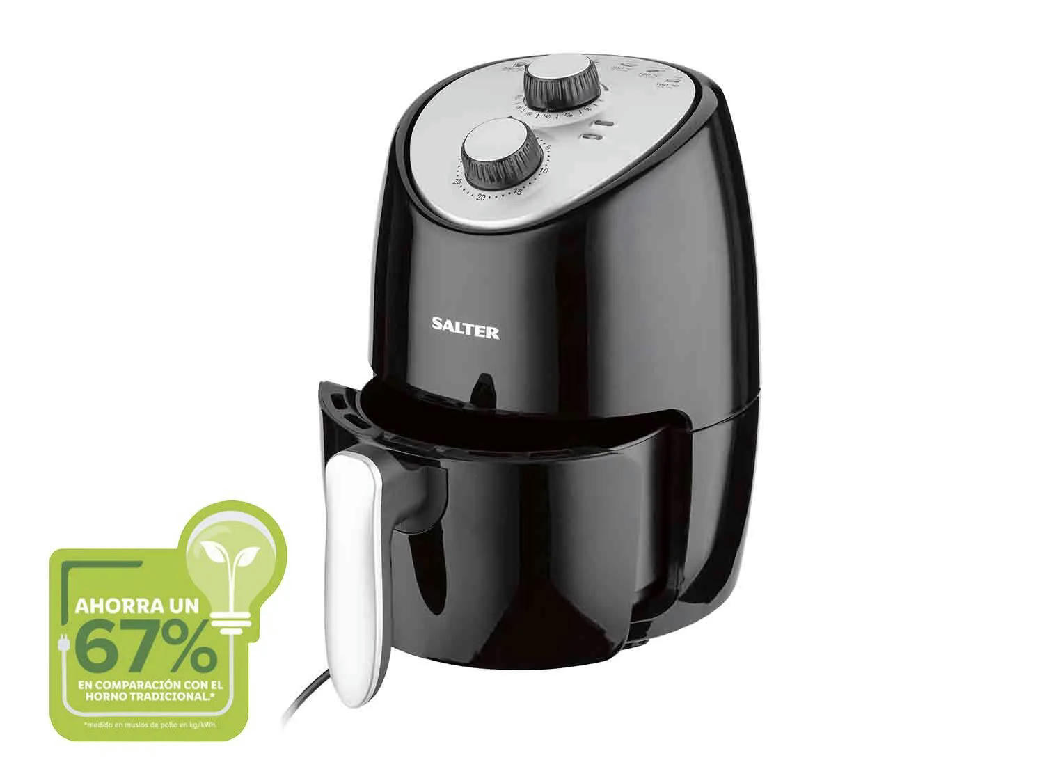 Salter Freidora de aire 2 L 1000 W
