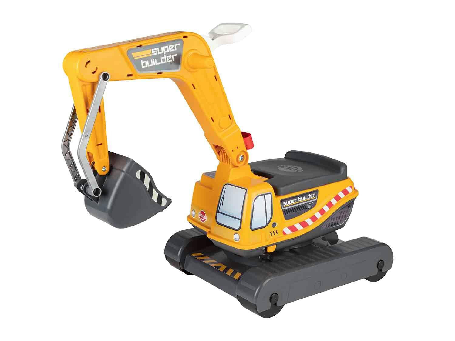 Falk® Excavadora de asiento con ruedas de juguete