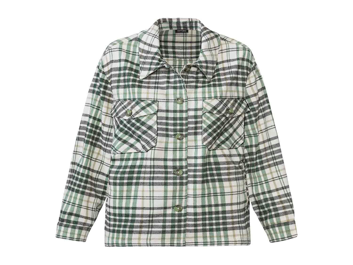 Sobrecamisa de franela para mujer