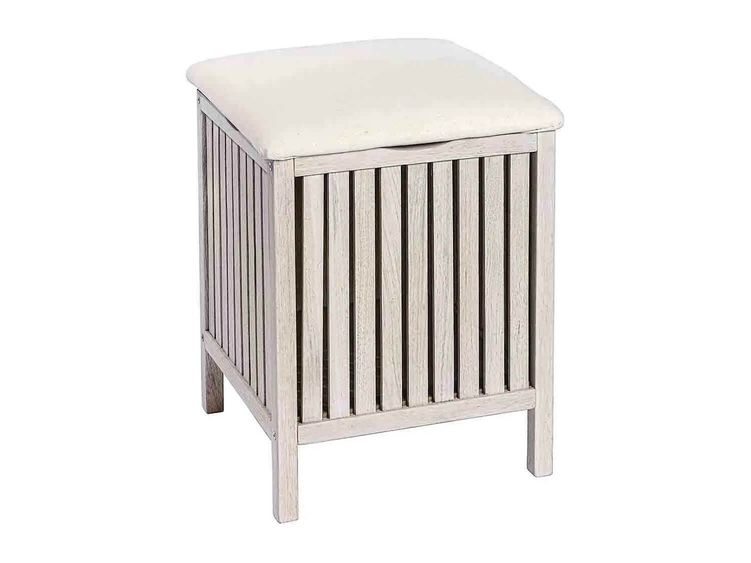 Wenko Taburete de baño para guardar la ropa