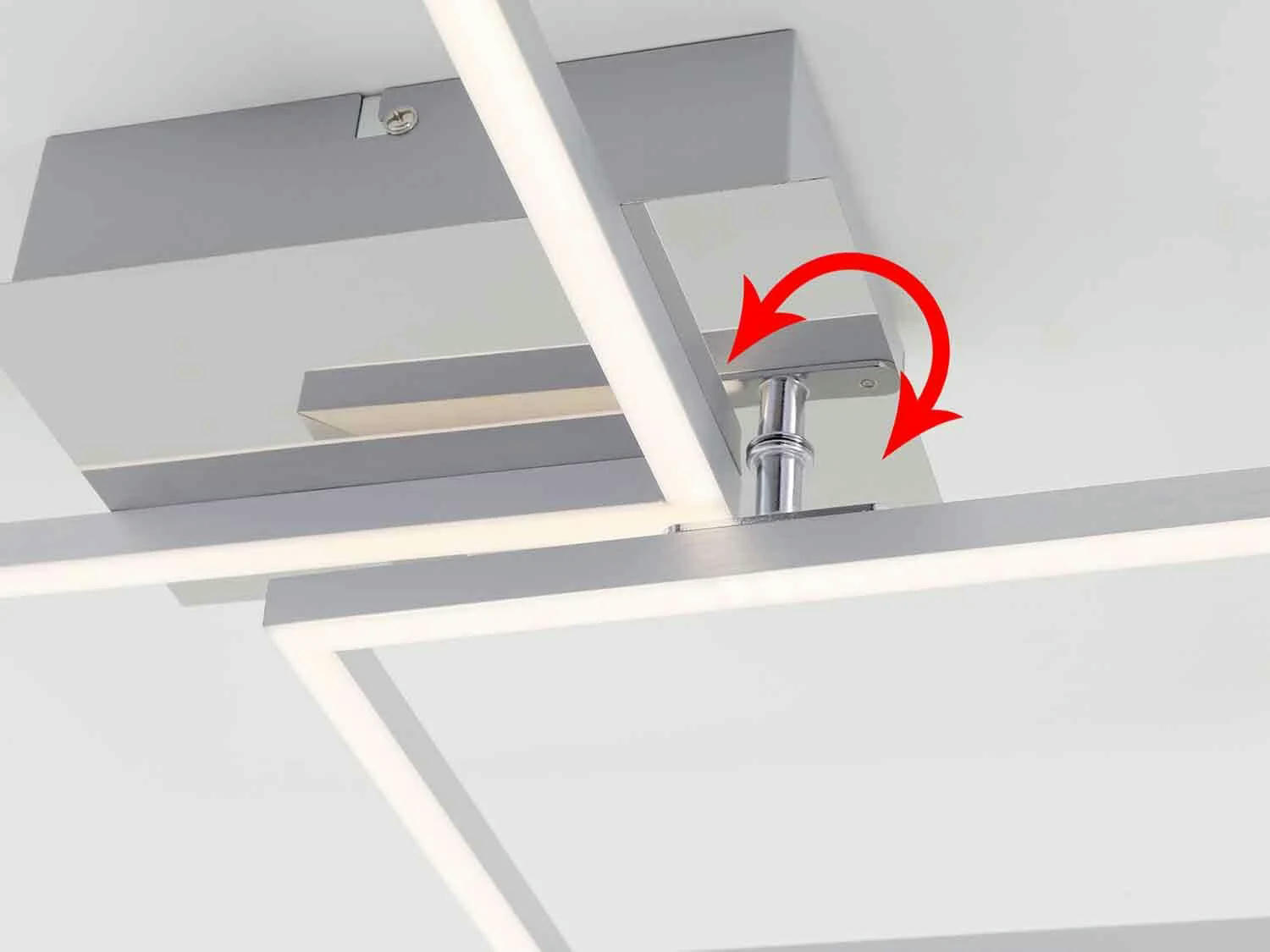 Brilo® Lámpara de techo cuadrada