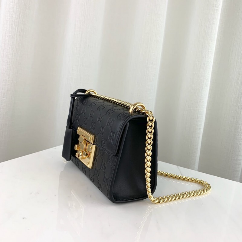 Gucci Padlock Small Gucci Signature Shoulder Bag 409487