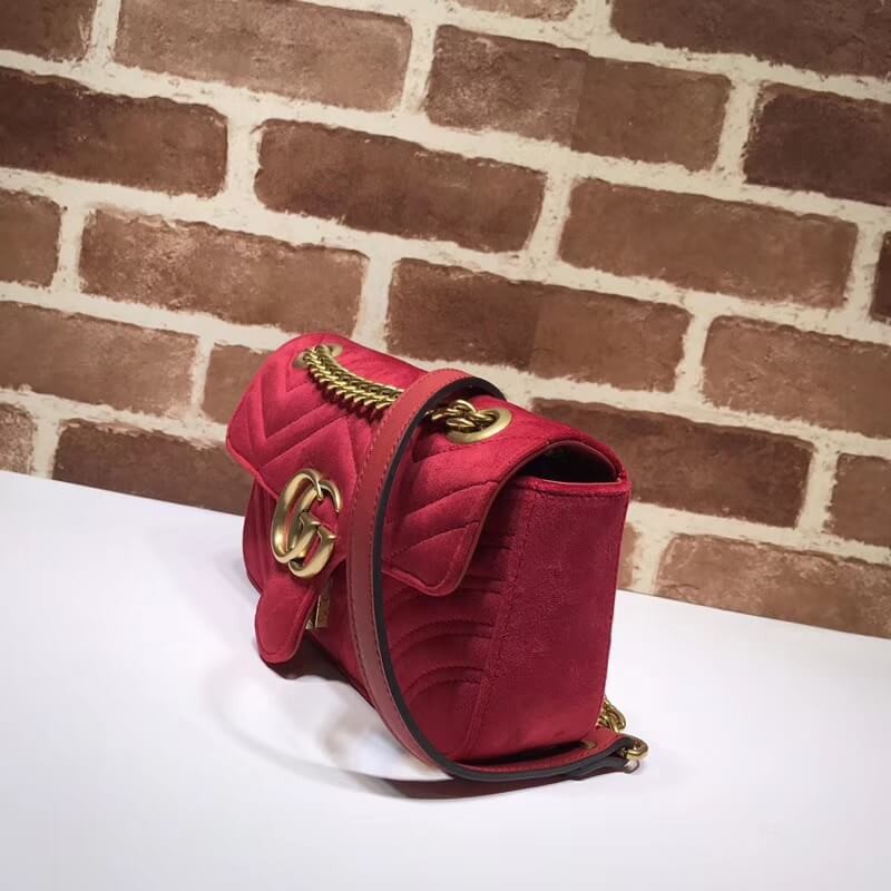 Gucci GG Marmont Velvet Shoulder Bag 446744