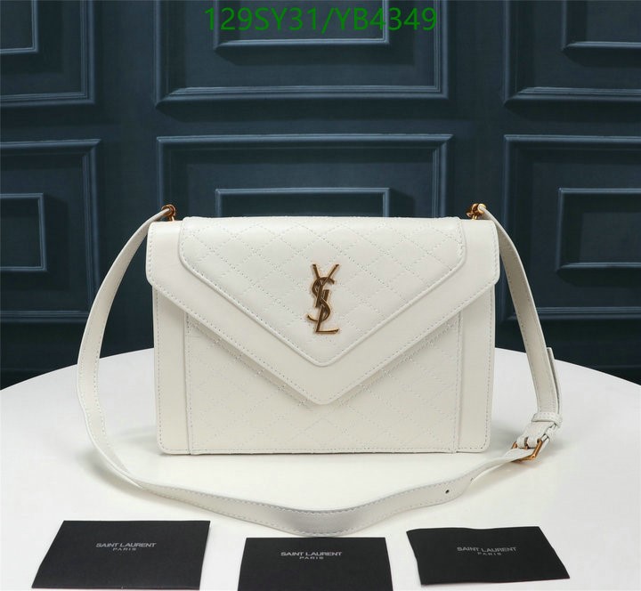 Replica Saint Laurent Blanc Quilted Cowhide Gaby Flap YSL Bag