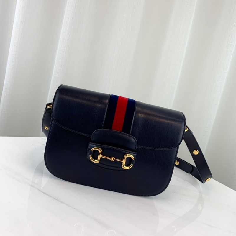 Gucci 1955 Horsebit Shoulder Bag 602204 Blue