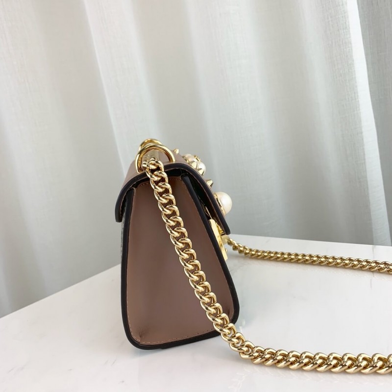 Gucci Padlock Studded GG Supreme Shoulder Bag 432182