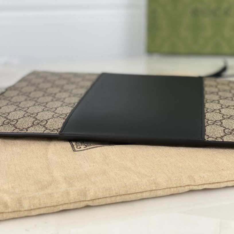 Gucci Beige Canvas Pouch