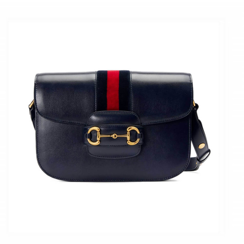 Gucci 1955 Horsebit Shoulder Bag 602204 Blue