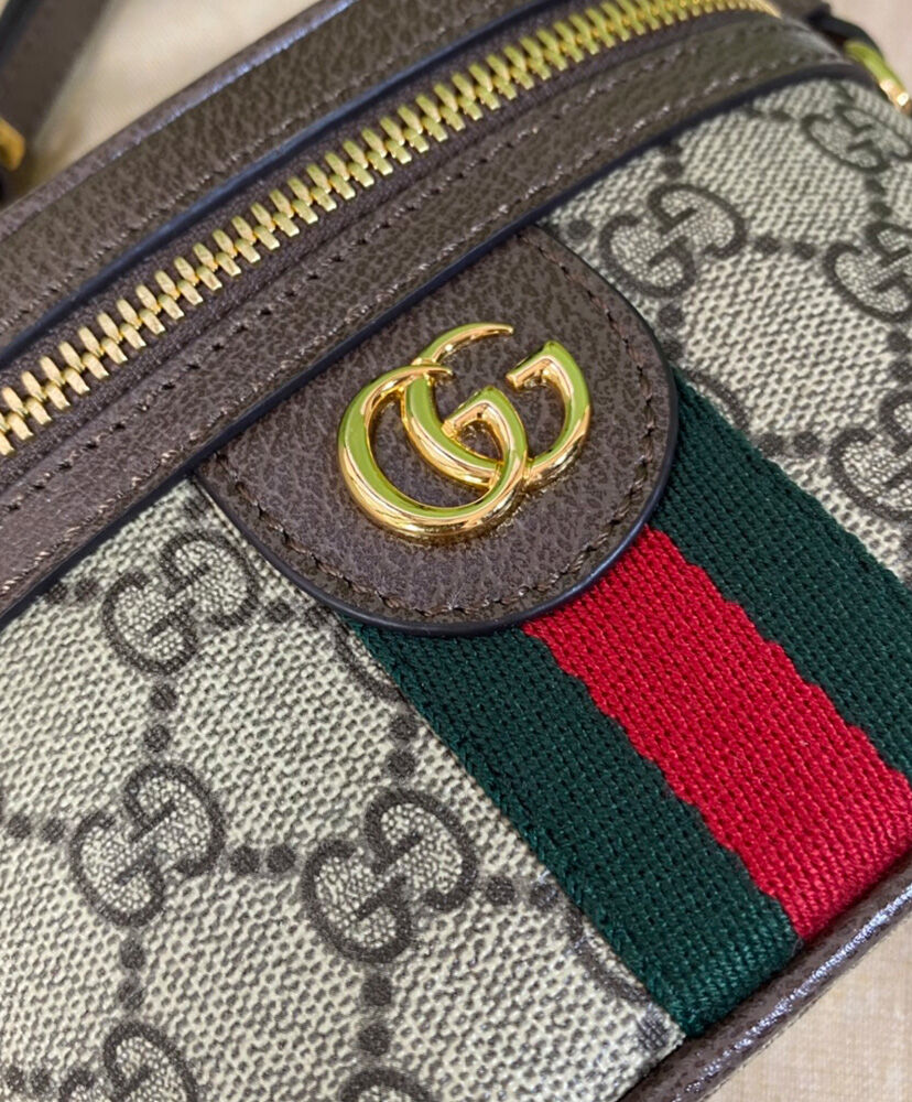 Gucci Ophidia GG Top Handle Mini Bag 699532 Dark Coffee