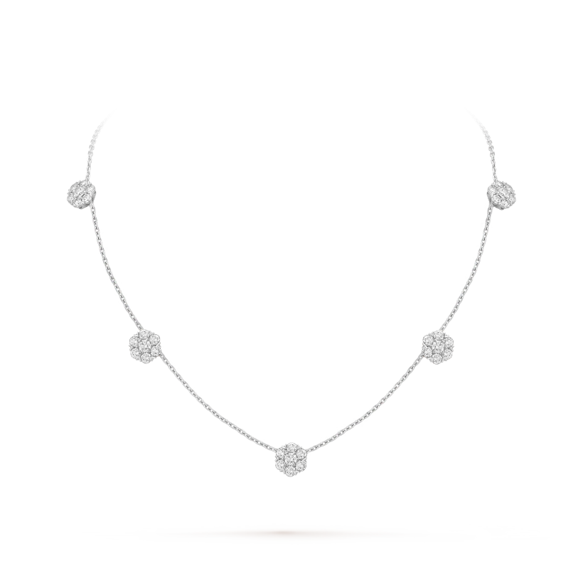 Replica Van Cleef & Arpels Fleurette necklace with five themed patterns ReplicaTop