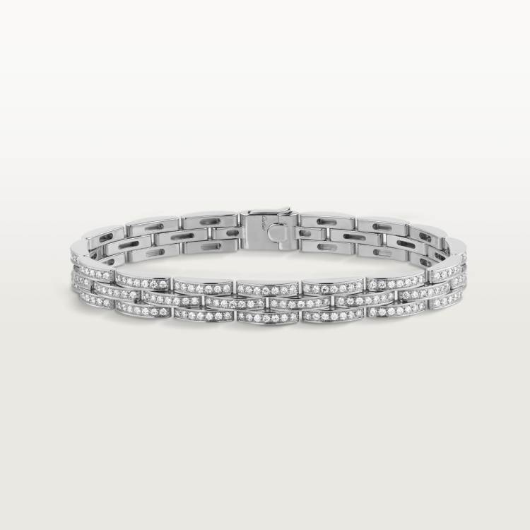 Replica Cartier MAILLON PANTH È RE Three row Narrow Edition Bracelet ...