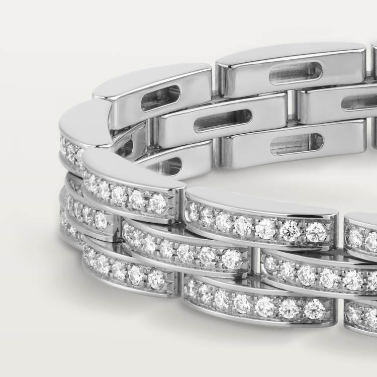 Replica Cartier MAILLON PANTH È RE Three row Narrow Edition Bracelet ...