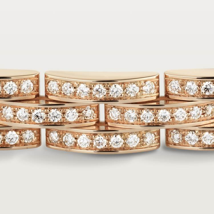 Replica Cartier MAILLON PANTH È RE Three row Narrow Edition Bracelet ...