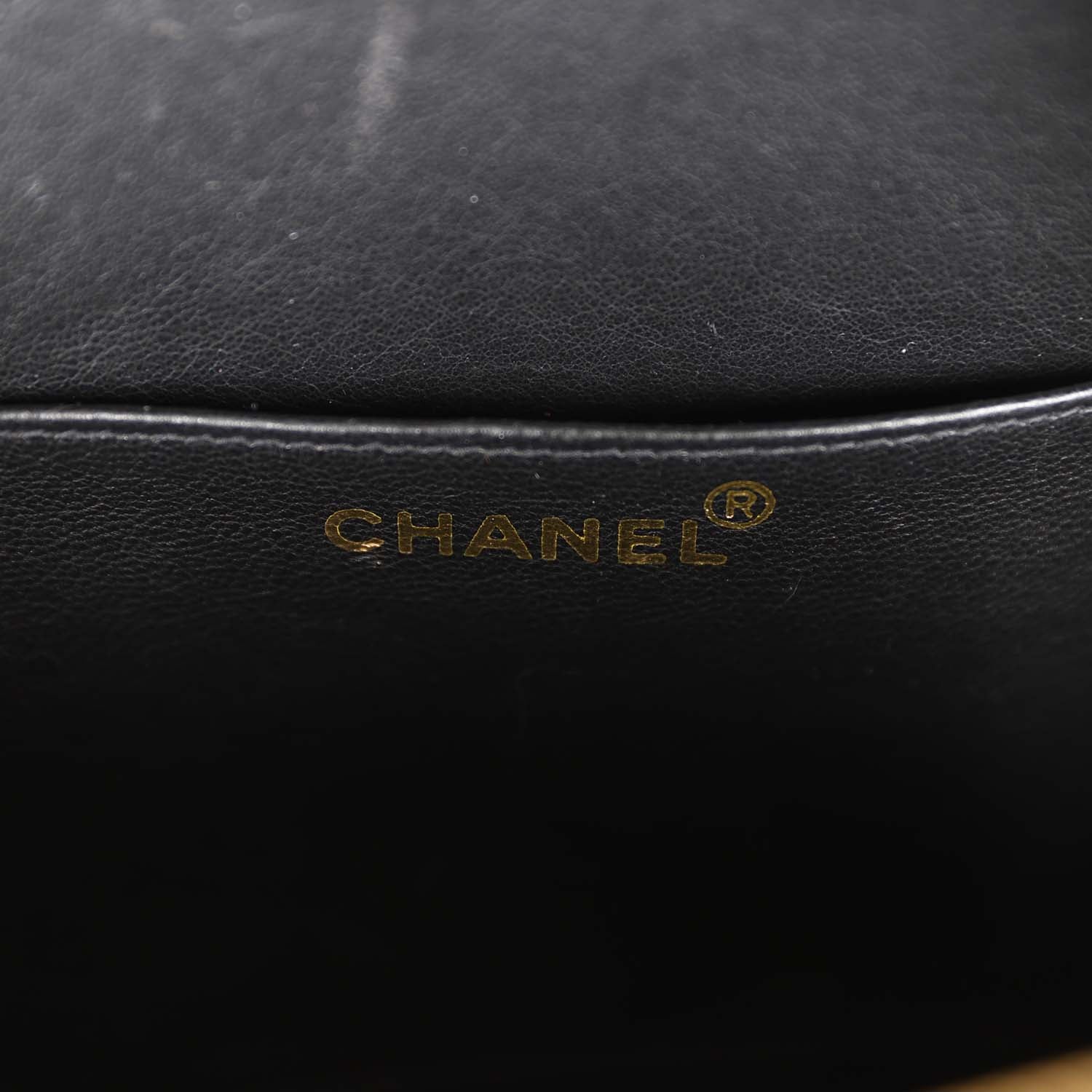 Vintage Chanel Round Vanity Bag Black and White Patent Leather Antique