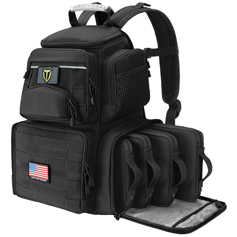 TideWe Range Backpack with Removable Divider, Carrier Range Pack with 4 Magazines Case & Hard Glasses Case - TIDEWE WADERS