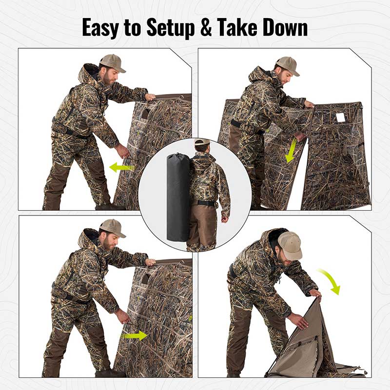 Tidewe Panel Blind Waterfowl Duck Hunting Blind - TIDEWE WADERS