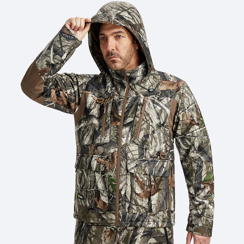 TideWe Inferno Men's Camo Heated Hunting Jacket with Battery Pack - TIDEWE WADERS