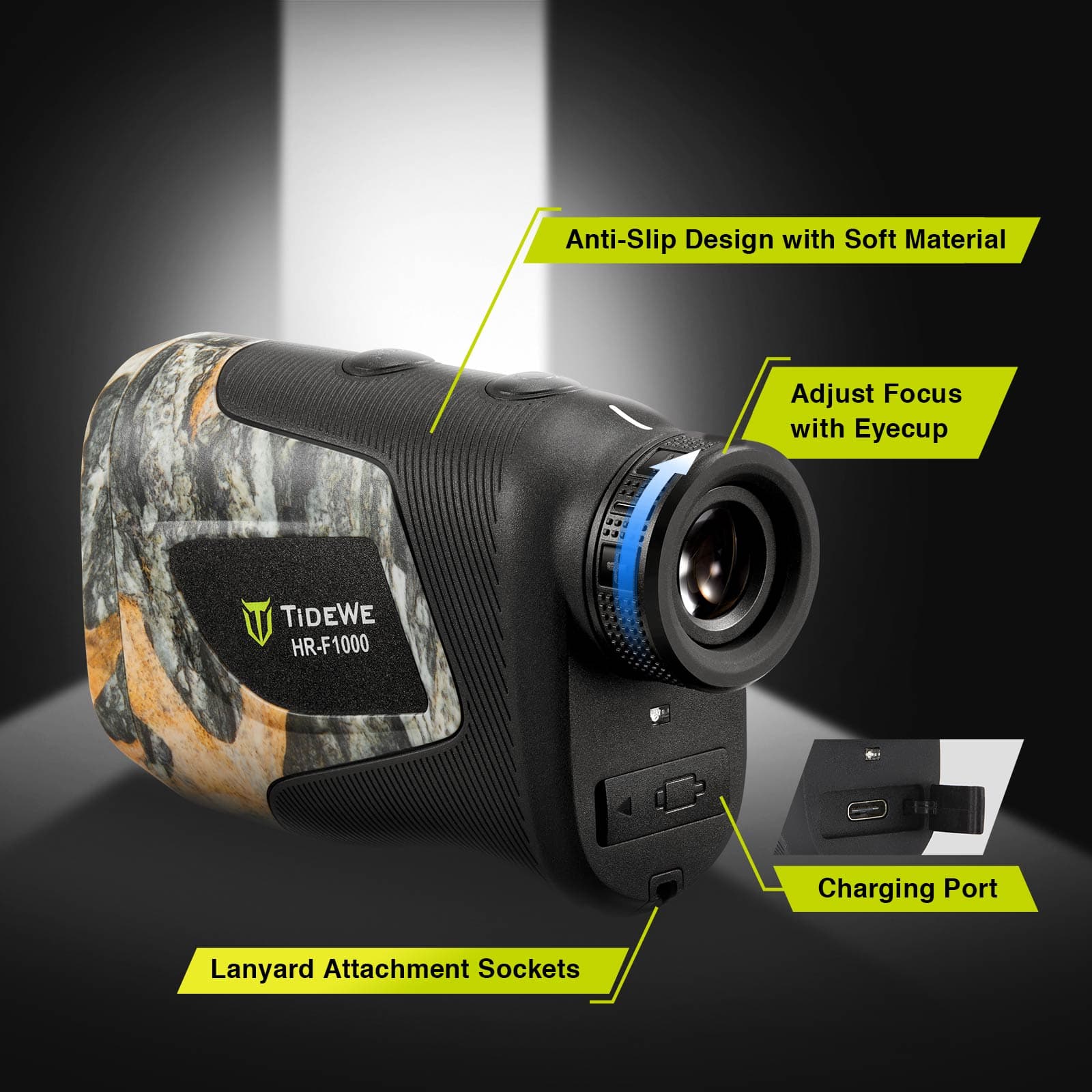 TideWe Camo Deer Hunting Rangefinder 700/1000Y Laser Range Finder - TIDEWE WADERS