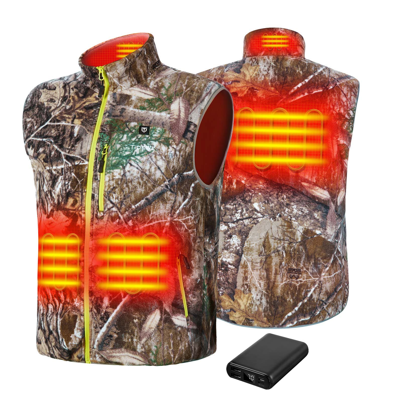 TideWe Men’s Heated Vest with Battery Pack, Lightweight and Washable Vest - TIDEWE WADERS