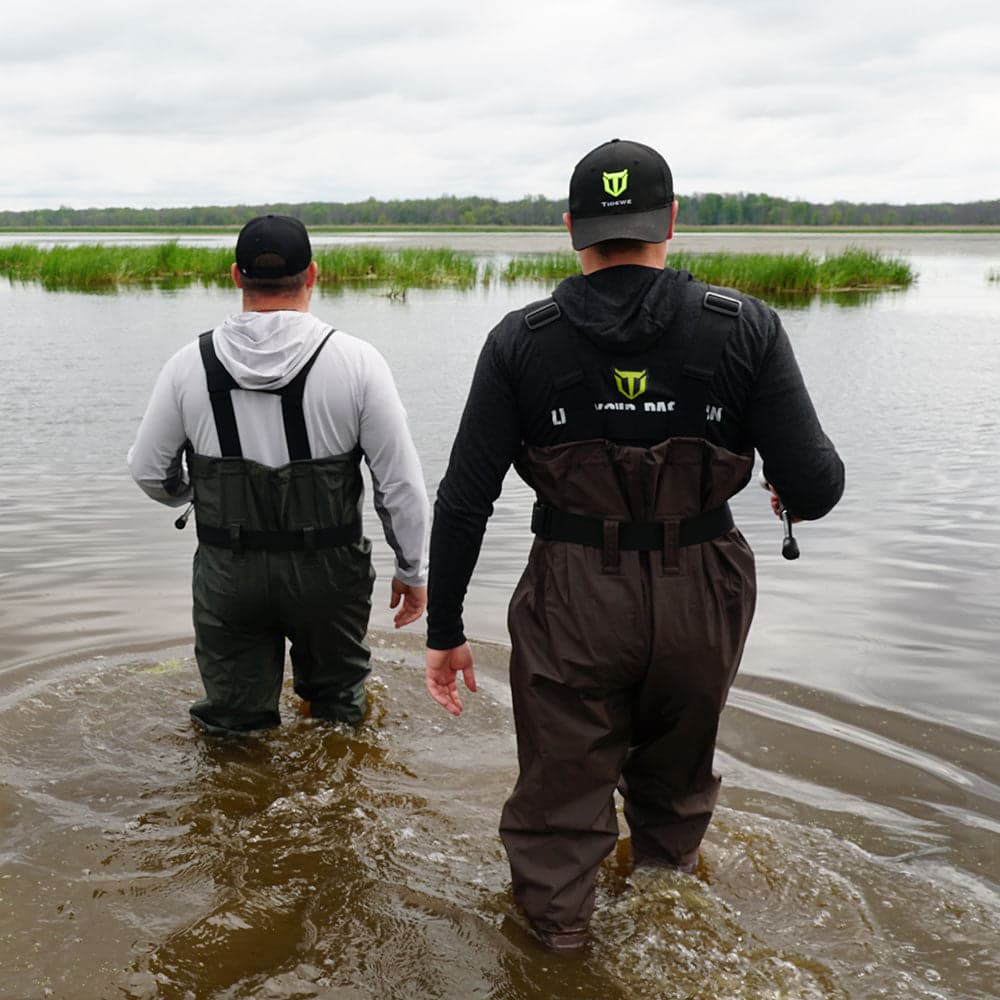 TideWe Fishing Waders PVC Waterproof Chest Wader With Bootfoots - TIDEWE WADERS