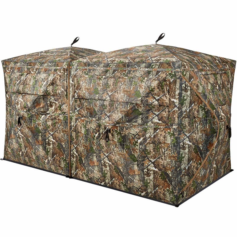 TideWe Blinds | 4-6 Person Turkey Hunting Blind See Through Camo Ground Blind - TIDEWE WADERS
